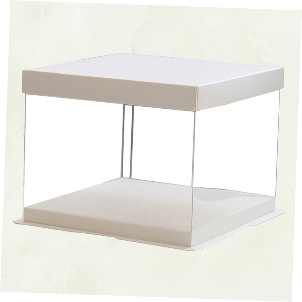 10-inch Single-layer Birthday Cake Box Dessert Storage Container 30cm Plastic Cake Carrier for Baking Packaging and Party Use