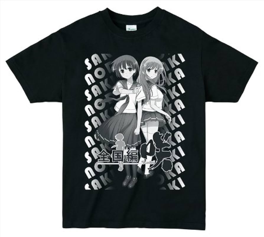 Amazon.co.jp: 咲-Saki-全国編 モノトーン Tシャツ STD 咲&和