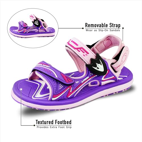 Image of Gold Pigeon Shoes Easy SNAP LOCK Outdoor Water Kids Toddler Sandals for Girls & Boys. Everyday, Vocation, Pool, Summer, Beach Essentials.