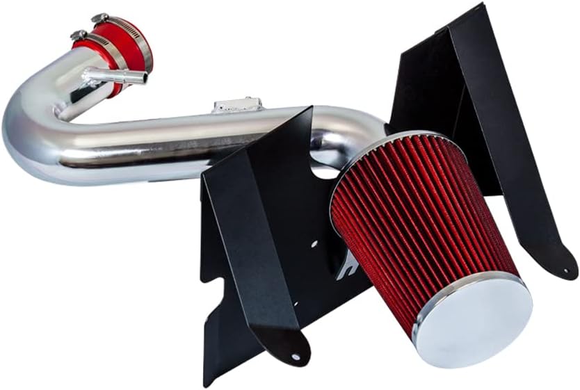 RSG Cold Air Intake Kit with RED Filter Compatible For 05-09 Mustang Base 4.0L V6
