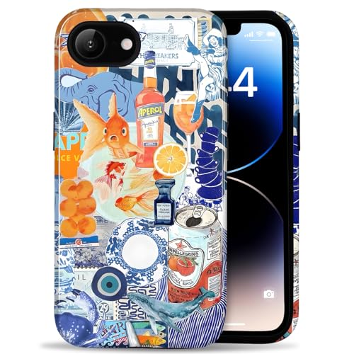 Coque iPhone 16e poisson mignon étui antichoc esthétique femme