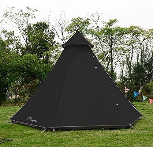 Carpa familiar impermeable doble capa 4 personas 380 cm miniatura 3