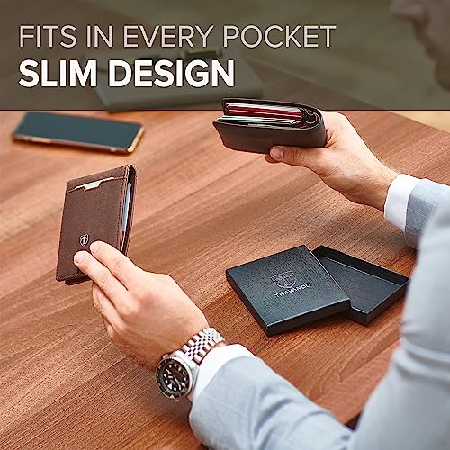 image for TRAVANDO Money Clip Wallet RIO - Mens Wallets slim Front Pocket RFID B