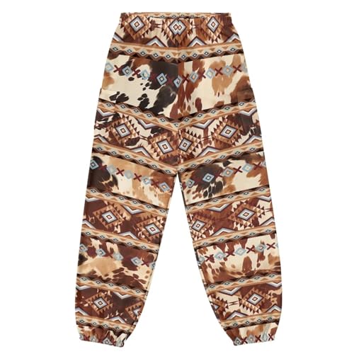 Gzzxiailg Calça feminina de harém casual para esportes, fitness, com bolsos, cintura franzida, calça