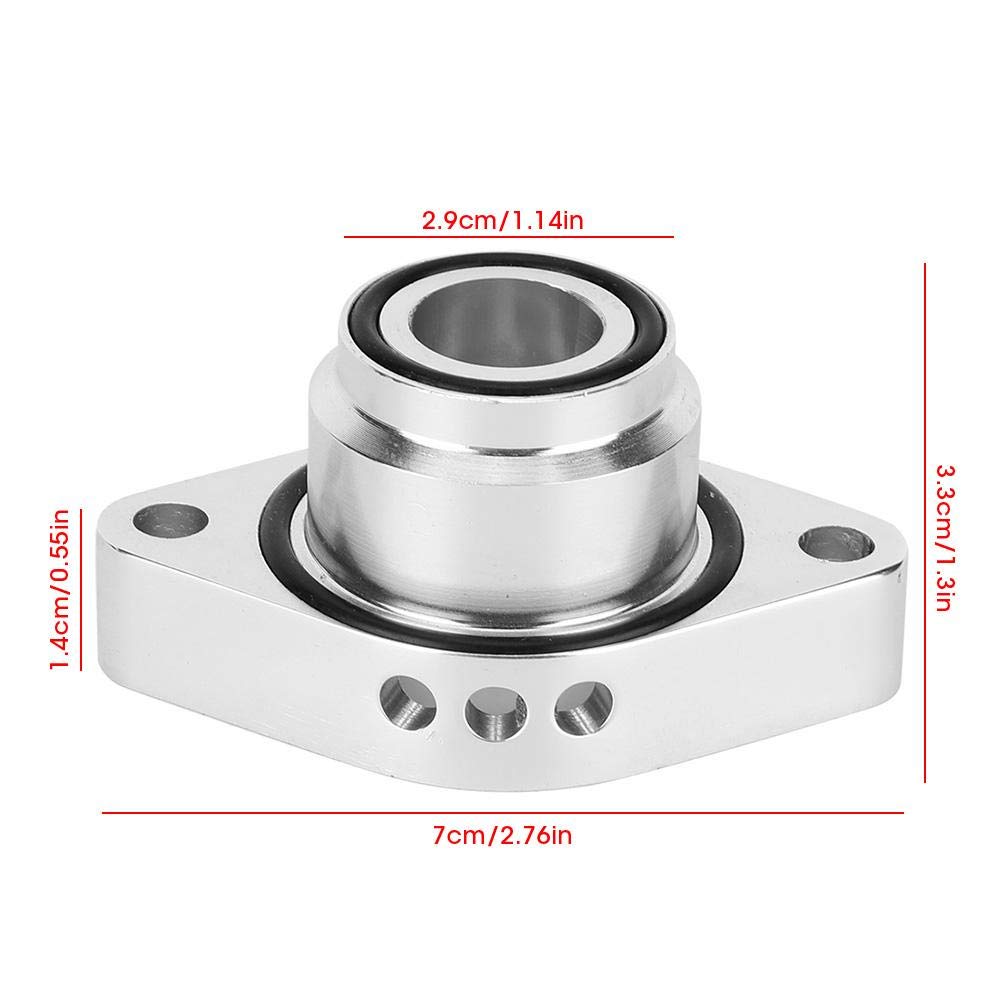 Akozón Base de Válvula de Descarga, Base de Válvula de Alivio de Presión de Descarga de Coche de Aleación de Aluminio BOV 1012 para Turbocompresor 1,4 Apto para A1 A3