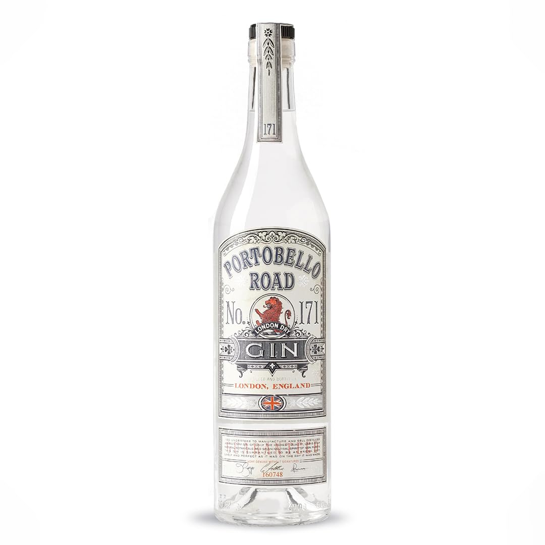Portobello Road 171 Gin 70cl, 42% ABV | Premium, Craft, Traditional, 9 Botanicals, London Dry Gin