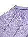 Active Wear Women's Tops Plain Short Sleeve O Neck Roomy Comfort Basic Athletic Workout T Shirt Loose Fit Modest Female Gym Plus Size Clothing Maternity Yoga Tunic Purple 2XL