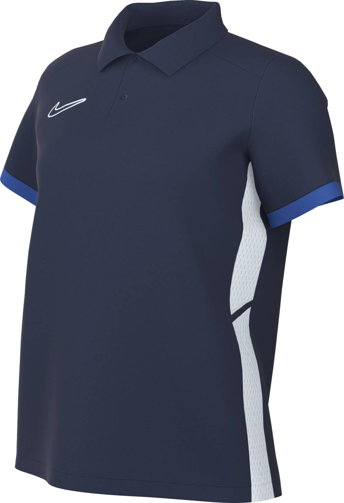 NIKE FZ9761-410 W NK DF ACD25 SS Polo Sweatshirt Women's Midnight Navy/Royal Blue/White/White Size M