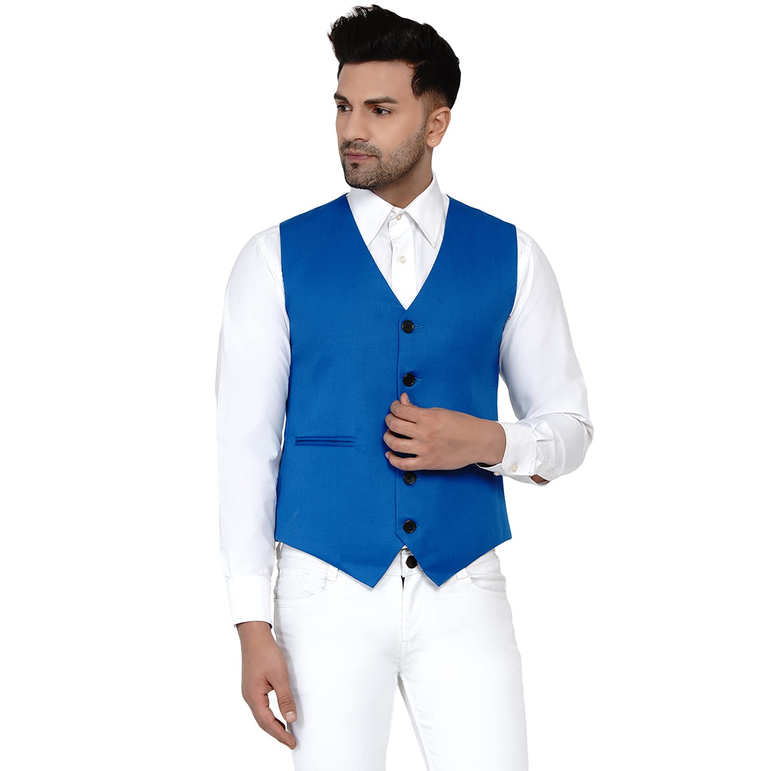 veera paridhaan Men's Solid Waistcoat-picture-22