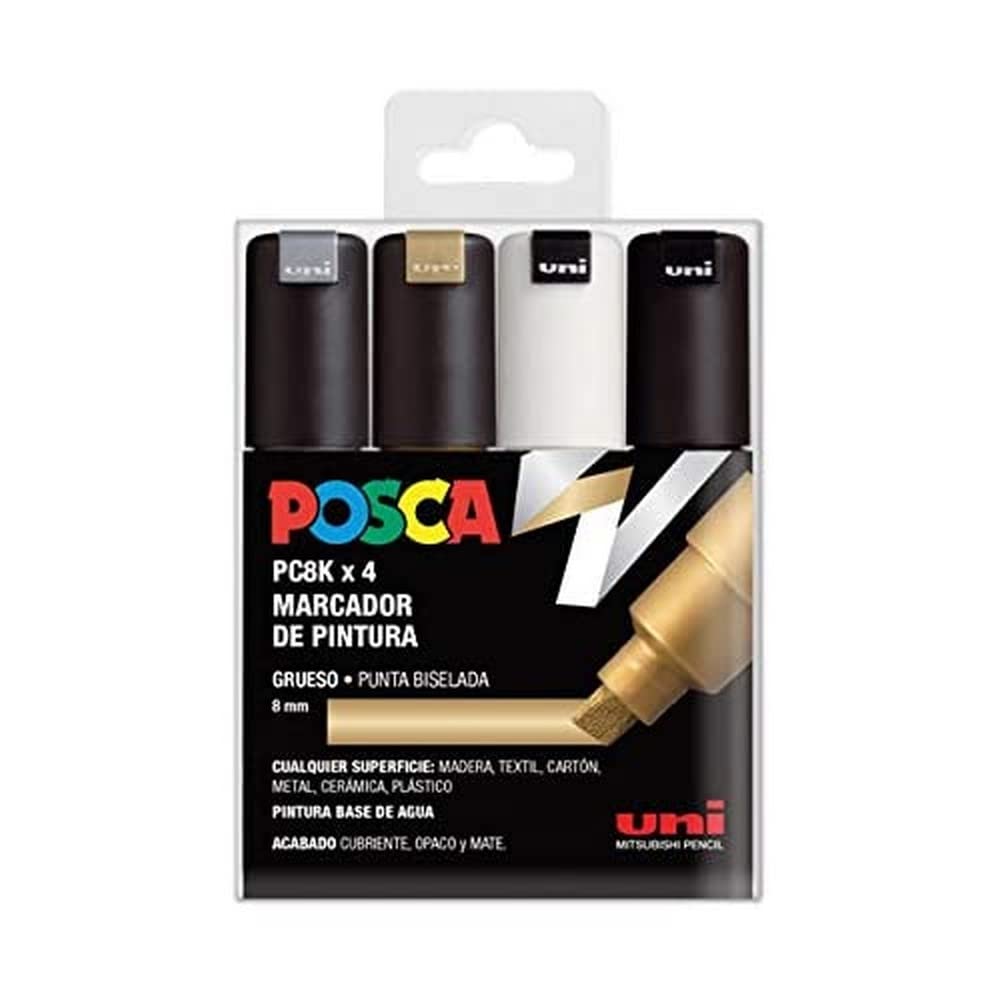 UNI Posca Set PC 8K GSWB - Pack 4 rotuladores