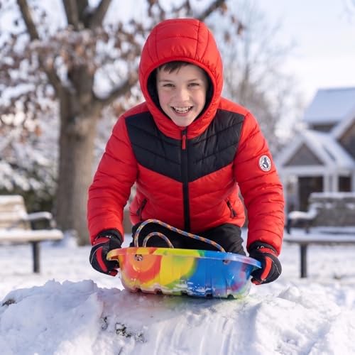 Image of Rokka&Rolla Boys' Reversible Lightweight Water-Resistant Puffer Jacket
