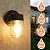 EJIAXIN 2 Pack Outdoor Wall Lantern, Exterior Waterproof Wall Sconce Light Fixtures, Black Front Door Lighting with Clear Glass Shade, Anti-Rust E26 Socket Porch Lights for Entryway