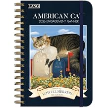 Lang Companies, American Cat 2026 Engagement Planner, 6.5 x 9 inches, Weekly Calendar with Wire-O Binding