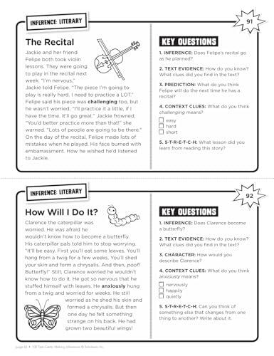 100 Task Cards: Making Inferences: Reproducible Mini-Passages With Key Questions to Boost Reading Comprehension Skills - Image 7