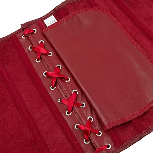 jutrisujo Korsett Corsage top Corset Bustier Leder Reißverschluss Damen halloween – Bild 4