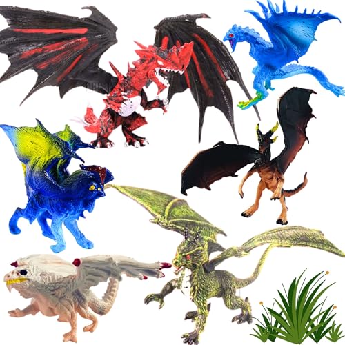 Realistic Flying Dragons Dinosaur Animal Toys for Kids 3+ Years |...