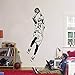 PMSMT Kobe calcomanías de Pared calcomanías para Jugadores de Baloncesto decoración del hogar Vinilo Estrella Deporte para niños Retrato de avión, Kobe