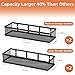 Spice Rack Wall Mount, 4 Pack Pantry Door Organizer & Hanging Storage Baskets Organizer Wall Mount, Large Capacity Metal Spice Shelf for Kitchen Cabinet, Pantry Doors, Bathroom, Shower, Home Decor