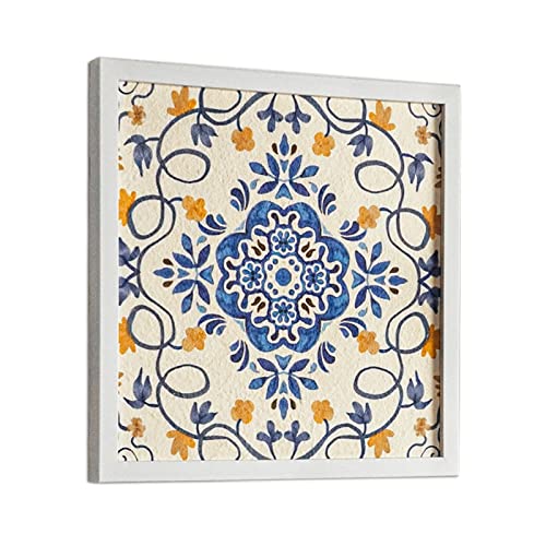 Putuo Decor Abstrakte Boho Mandala Kunstdrucke auf Krepppapier, moderne Galerie Wanddekoration Aquarell Kunstwerk Cover