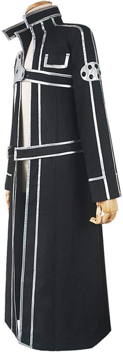 Poetic Walk Anime Mens Cloak Uniform Cosplay Costume Black Cloak Coat Jacket Halloween Outfit