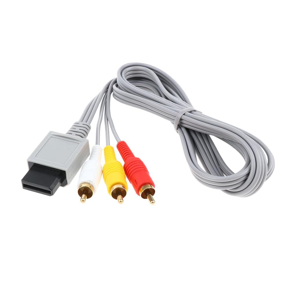 VELURA HD TV Component RCA Audio Video AV Cable Cord Plug for Nintendo Wii U Wii, 5ft|1Piece AV Cable Cables & Adapters| Cables & Adapters| Video Game Accessories Video Games & Consoles