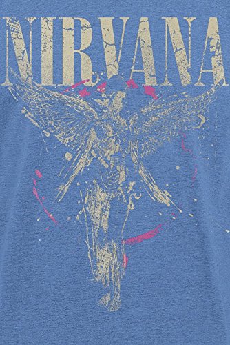 Nirvana In Utero Uomo T-Shirt Blu Screziato S 50% Cotone, 50% Poliestere Regular - 3