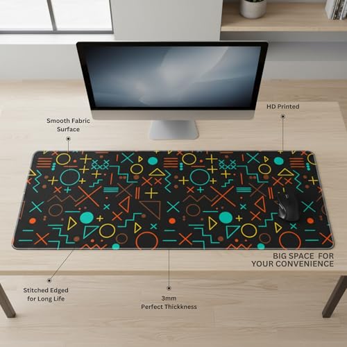 Image of XXL Size Anime & Gaming Mouse Pad [Rubber Base] | Mouse Pad (31 x 12 Inches) 3mm Desk Mat (Gaming Design) HD Printed Desk Mat