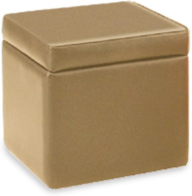 Okawa Furniture 124154 Seki Furniture Storage Stool, Bonnie Beige