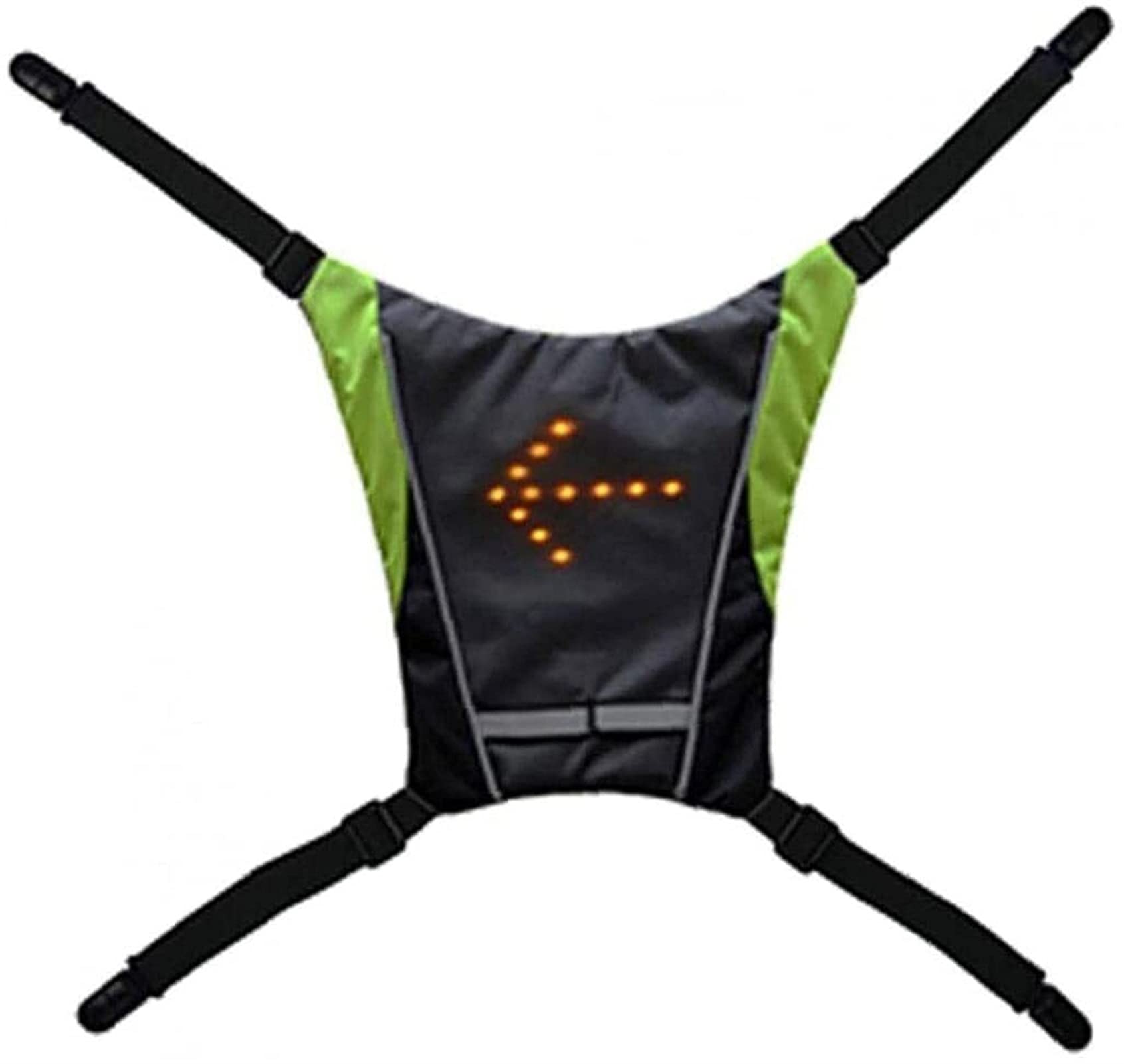 Gilet réfléchissant, lumière de sécurité exécutant gilet de vitesse réfléchissant, sécurité nocturne à haute visibilité réflecteur réglable, léger et résistant aux intempéries for le jogging et le cyc