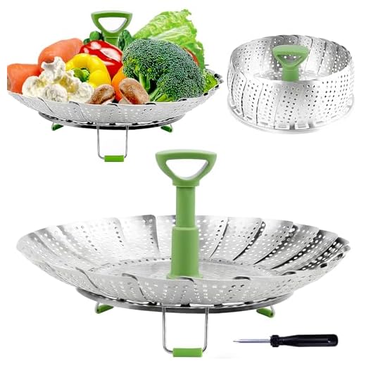 Steel Vegetable Steamer Basket - Expandable