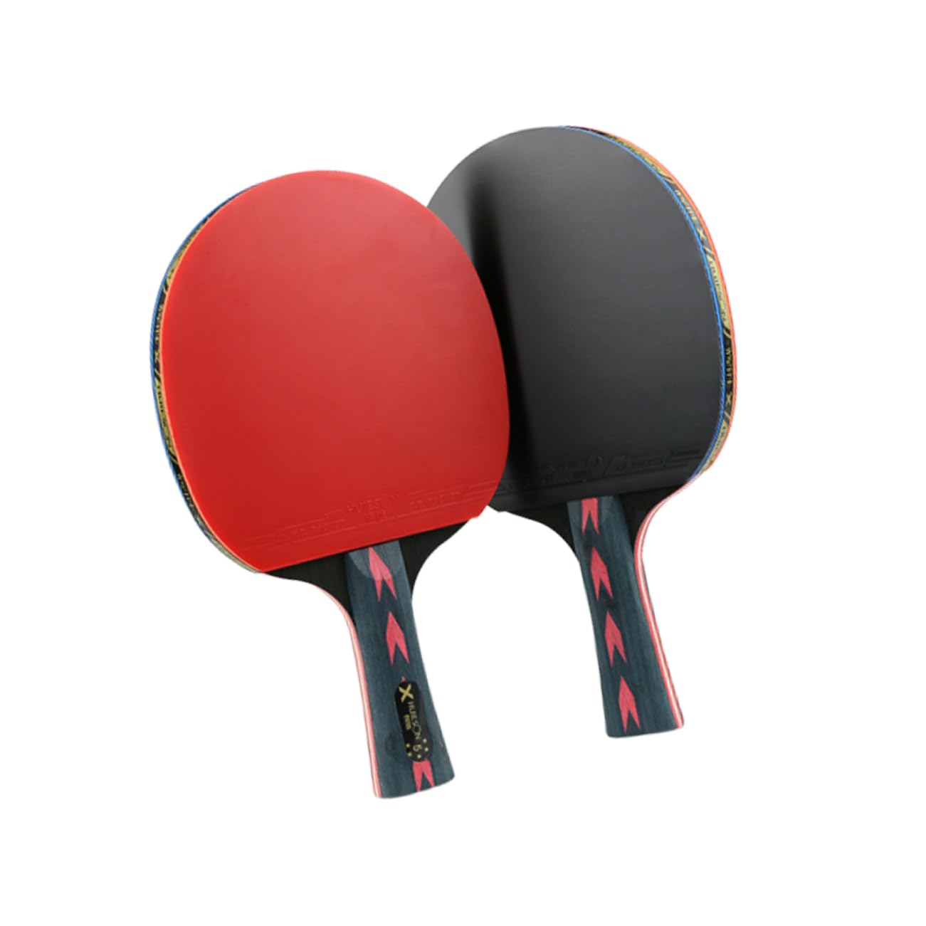Balacoo Professional Pingpong Racket Set 2pcs 5 Star Carbon Fiber Racket Double Pimples-in Senior