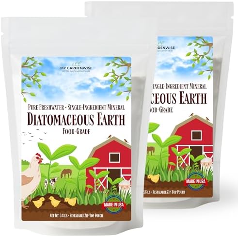 Diatomaceous Earth Food Grade – Diatomaceous Earth (DE) Powder – Pets & Plants Safe – Made in USA (7.6 lb)