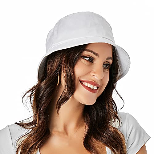 Umeepar PT-49589 Unisex Cotton Packable Bucket Hat Sun Hat Plain Colors thumb #6