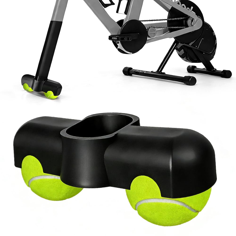 FARYODI Rocker Plate Feet z 2 piłkami tenisowymi, adapter Cycling Snap Rocker Feet Indoor do przednich nóg Zwift Ride, ważne akcesoria do ćwiczeń na trenażerze stacjonarnym do intensywnych sesji
