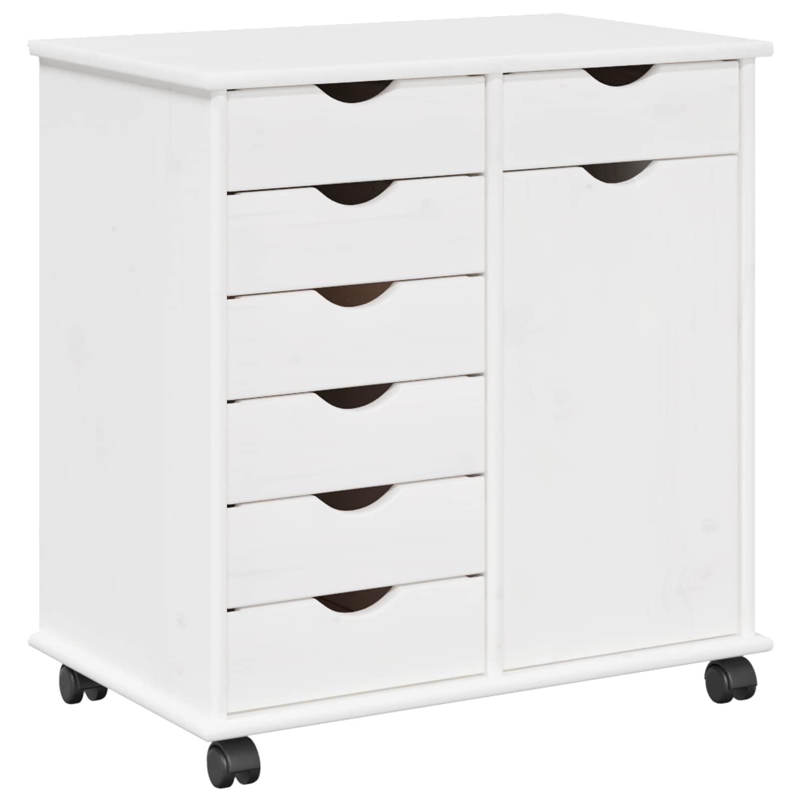 Armoire à roulettes 7 tiroirs en bois pour optimiser votre bureau