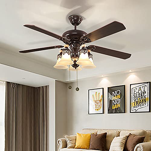 Ceiling Fan Pull Chains - 2 Pieces Copper Extension Fan, Lighting, Lamp Pull Chain Decorative Extender Ornament 12 Inch In Length, With Decorative Totem Beaded Ball Fan Chain Connector, Moon And Sun #TOP5