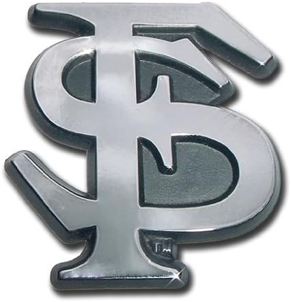 MVP Accessories Florida State Seminoles Premier Chrome Metal FS Auto Emblem