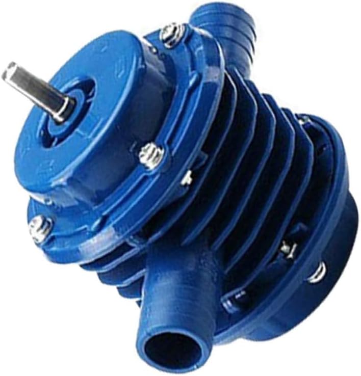MAGICLULU Mini Self-priming Plastic Water Transfer Pump for Home Use, Portable Drill Powered Utility Pump for Pond and Aquarium Water Removal, Blue