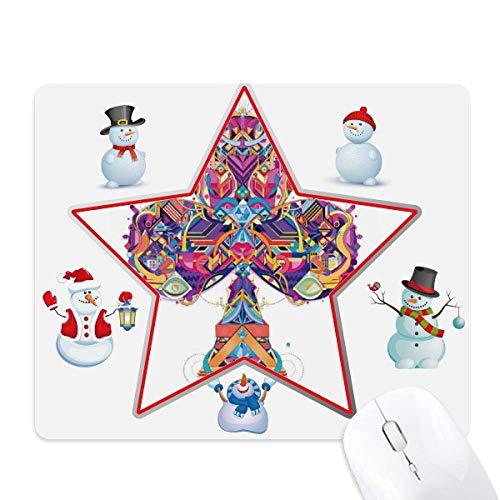 Tapis de souris le bonhomme de neige antidérapant pour jeux de cartes