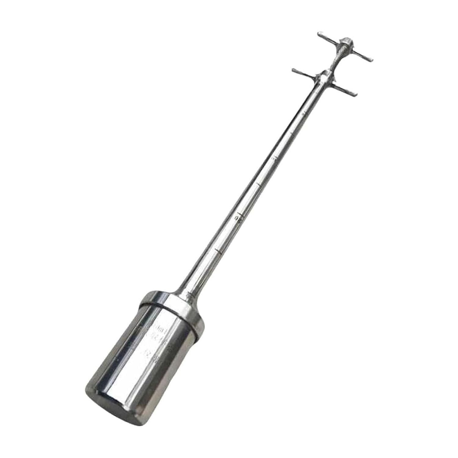 Sonda for campionatore di liquidi in acciaio inossidabile da 100 ml e 200 ml con scala for tubo di campionamento di liquidi industriali da laboratorio(0.5m/1.6ft(100mL))