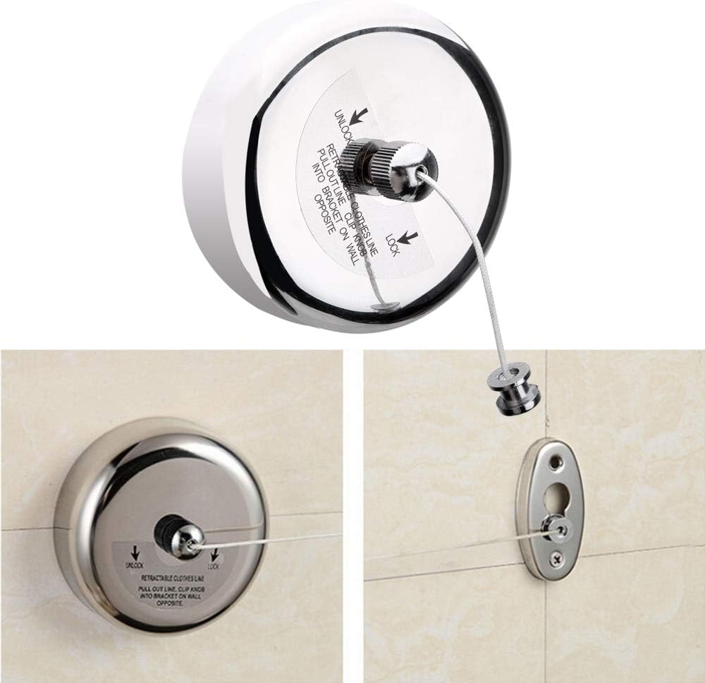 Indoor Clothesline Clothes Drying Rack Rope Home Storage