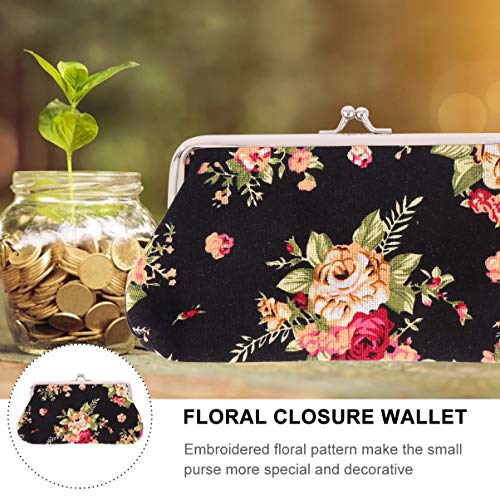 NUOBESTY Mulheres Flor Carteira Carteira de Embreagem Cocktail Bolsas Titular Do CartÃ£o Bolsa Titul