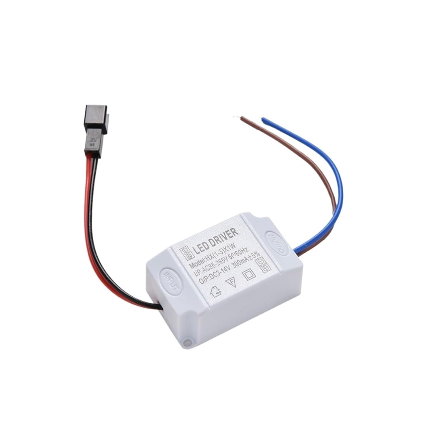 1Pc 3X1W Simple AC 85V-265V to DC 2V-12V 300mA Electronic LED Strip Driver Transformer Power Supply Adapter