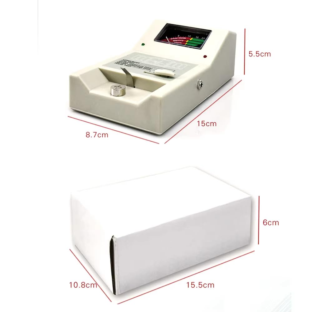 Probador de Pulsos para Movimientos de Relojes de Cuarzo, Probador de Pilas de Botón de 1,5V/3V