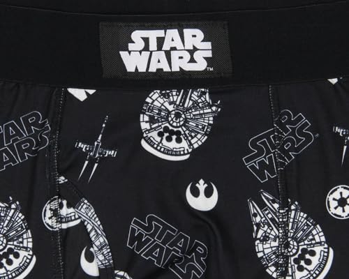 INTIMO Star Wars Mens' Death Star Millennium Falcon Tag-Free Boxers Underwear Boxer Briefs For Adults3