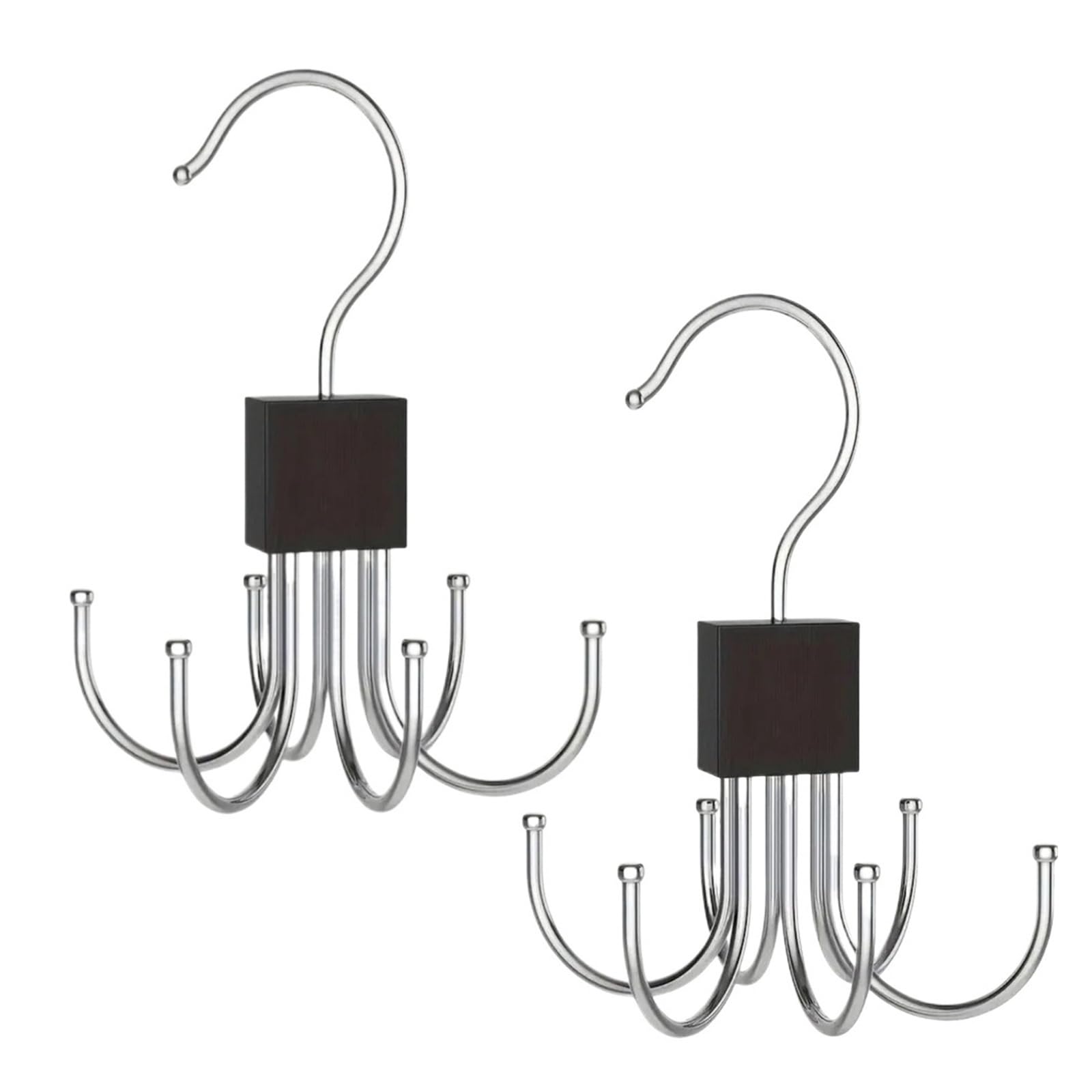 1/5 stücke Rotierenden Lagerung Aufhänger Haken Multi-Klaue Tasche Gürtel Rack for Krawatten Haushalt Schrank Zubehör(2pcs)
