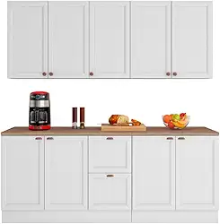 Cozinha Completa Unna 9 Portas 2 Gavetas Poliman Móveis