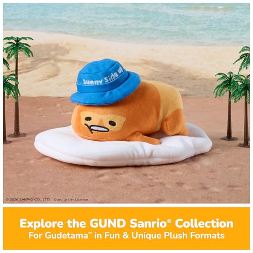 Image of GUND Sanrio Gudetama The Lazy Egg Cowboy 9-Inch Western Themed Stuffed Toy | Promotes Exciting Character Roleplay, Early Sensory Discovery, and Creative Screen-Free Storytelling; Soft, Collectible Plush
