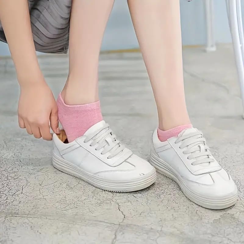 Image of NICSY New Desigen Girls Women's Comfort Ankle Length Socks No Show Low Cut Socks Multicolor (Free Size Pair Pack)