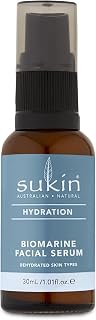 Sukin - Biomarine Facial Serum - Hydration Range - Deeply Rehydrate, Leaving Thirsty Skin Looking Plump and Radiant - Dehydrated Skin Types - 30 mL